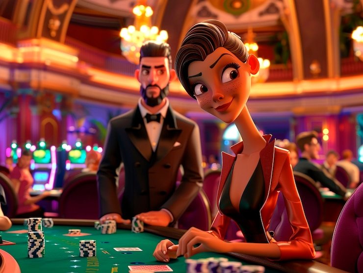 Studio live casino Allbet dengan dealer dan kamera multi-sudut di platform sarangbobet